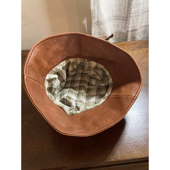 70's Brown Suede and Leather Cap, Rare, excellent condition. - Picture 4 of 6